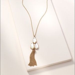 NWT Stella & Dot Botanical Tassel necklace